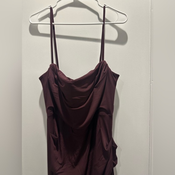 House of CB Lani Merlot Corset Maxi Dress Red - Picture 16 of 16